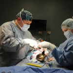 Dr. Neihaus in surgery